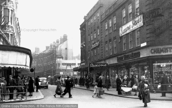 Photo of Brixton, Electric Avenue c.1955