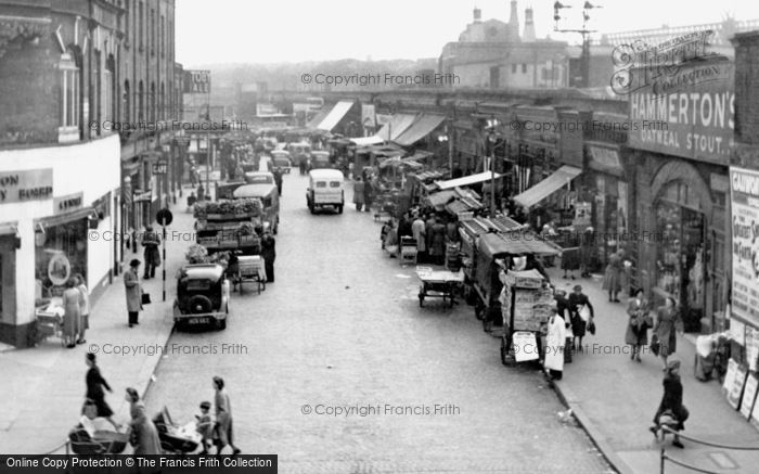 Photo of Brixton, Station Road Market 1952
