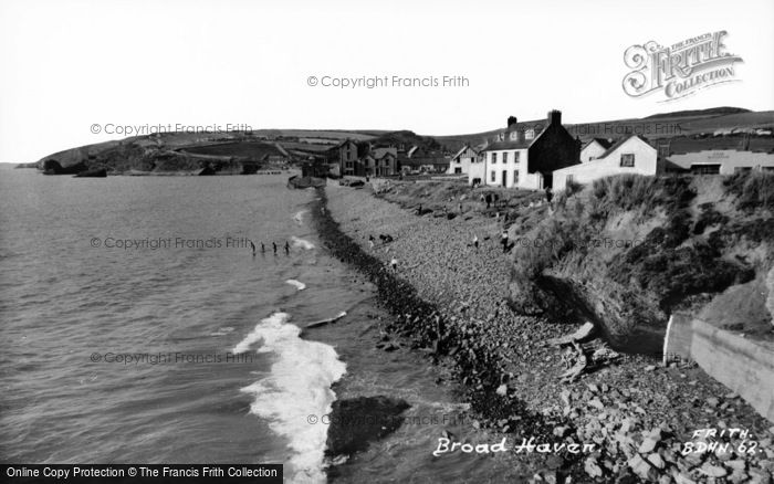 Photo of Broad Haven, Beach c.1960