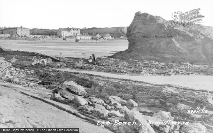 Photo of Broad Haven, The Beach c.1955