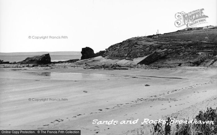 Photo of Broad Haven, The Sands And Rocks c.1955