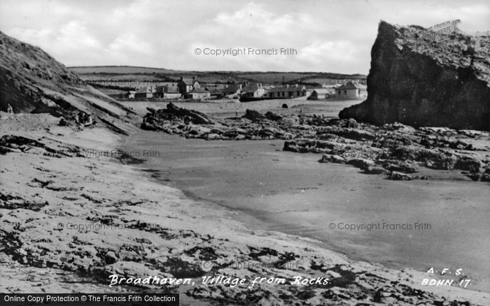 Photo of Broad Haven, The Village c.1955
