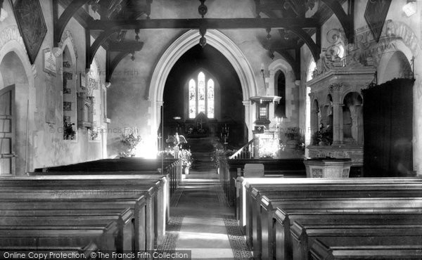 Photo of Broad Hinton, The Church Interior c.1955