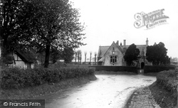 The School And Thatched Corner c.1955, Broad Hinton