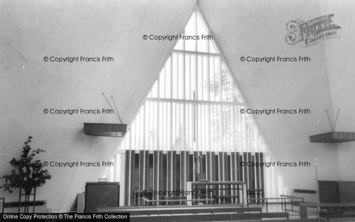 Photo of Broadbridge Heath, Church Of St John Interior c.1965