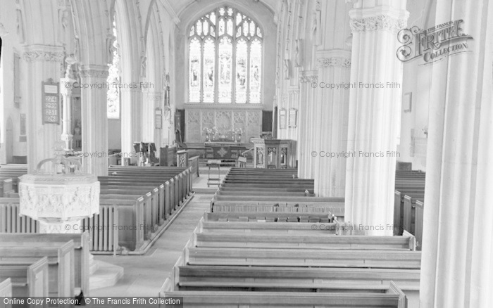 Photo of Broadclyst, Church Interior c.1950