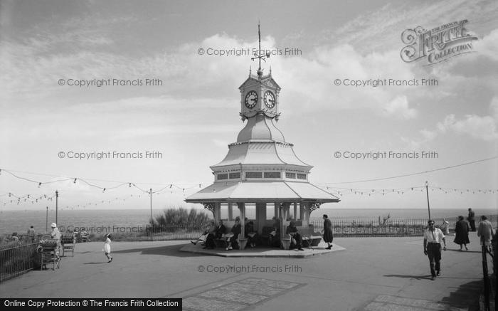 Photo of Broadstairs, Clock Tower On Cliff Top 1962