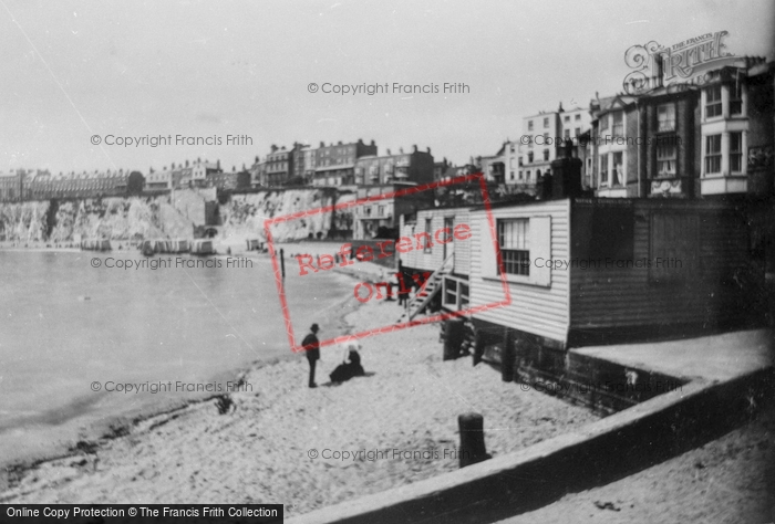 Photo of Broadstairs, Sands And West Cliff 1887