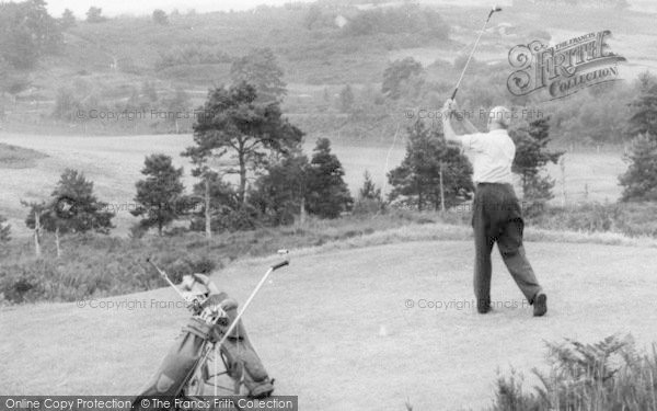 Photo of Broadstone, A Golfer At The 14th c.1960