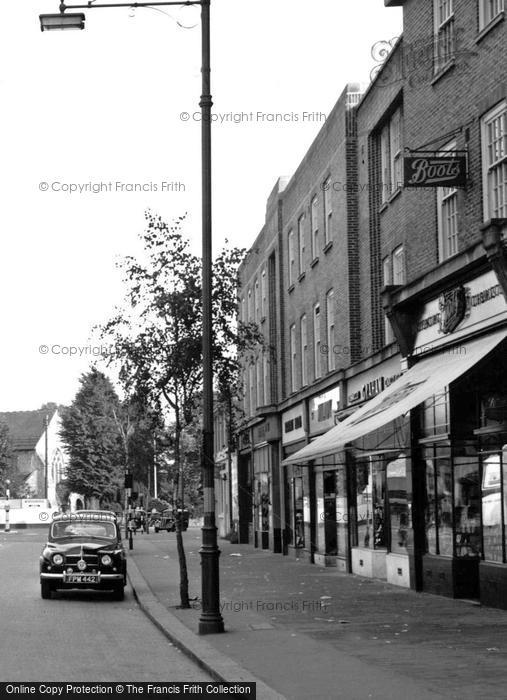 Photo of Broadwater, Shops, Broadwater Street 1954