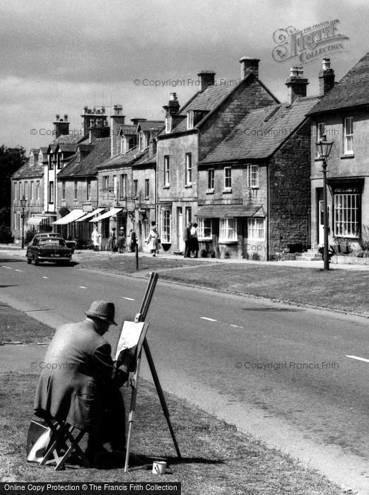 Photo of Broadway, An Artist In The High Street c.1960