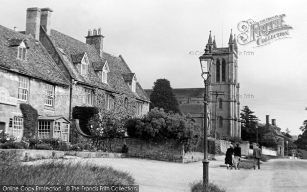 Photo of Broadway, Church Of St Michael And All Angels c.1955