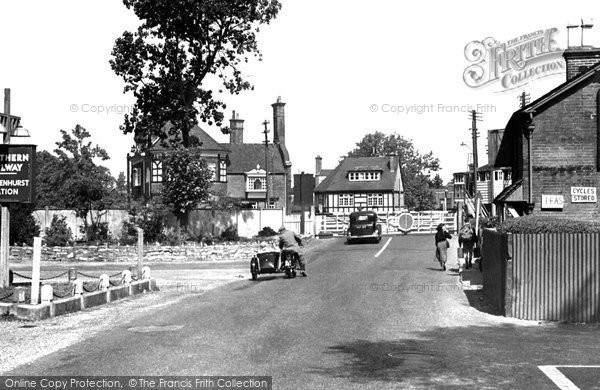 Photo of Brockenhurst, The Railway Crossing 1949