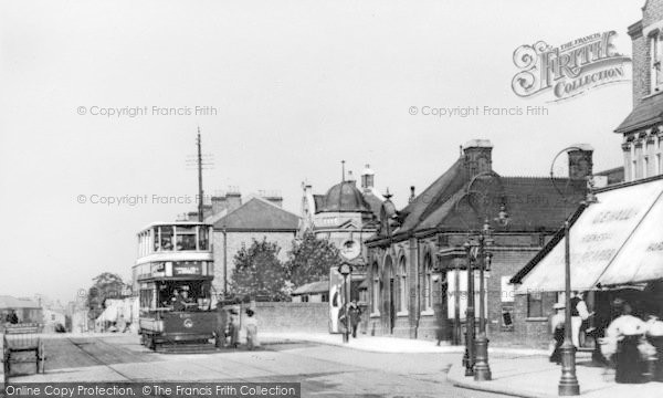 Photo of Brockley, Library And Crofton Park Station c.1910