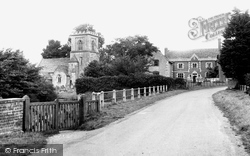 St George's Church And Brockworth Court c.1950, Brockworth