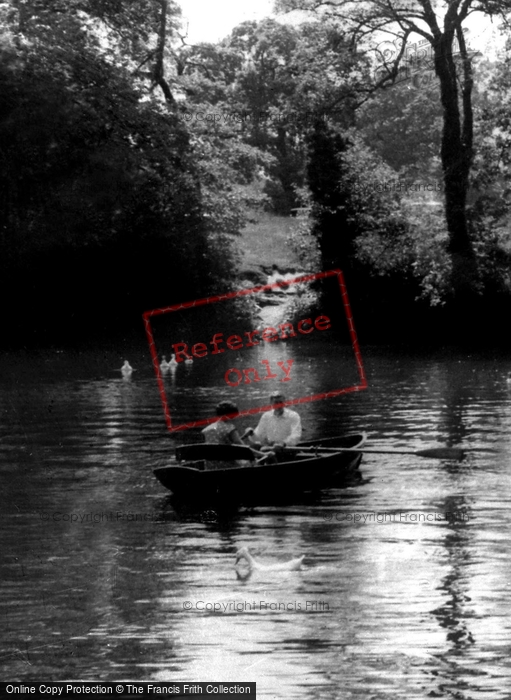 Photo of Bromborough, Rowing Boat On Raby Mere c.1965