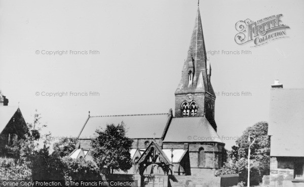 Photo of Bromborough, St Barnabas' Church c.1955