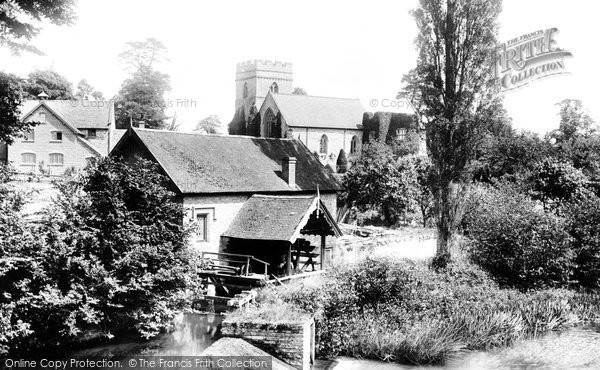 Photo of Bromfield, Church And Mill From Bridge 1904