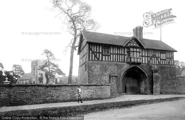 Photo of Bromfield, The Priory Gatehouse And Church 1892
