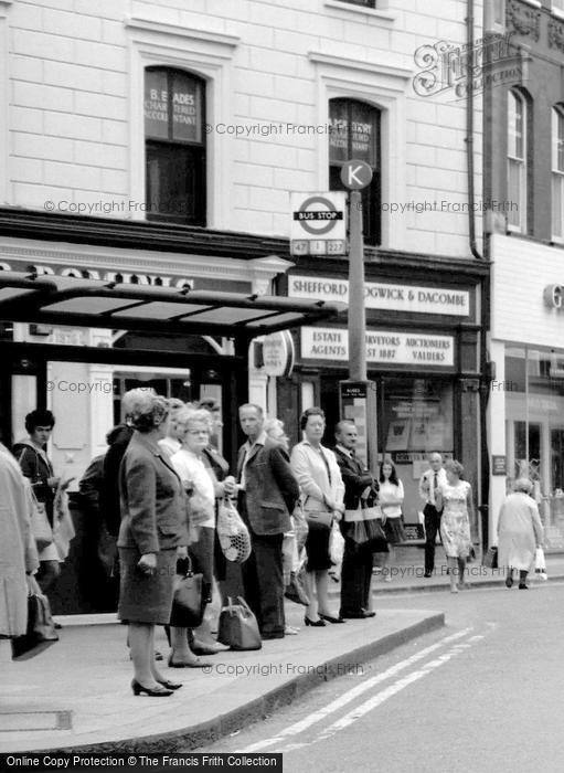Photo of Bromley, High Street, Bus Queue 1968