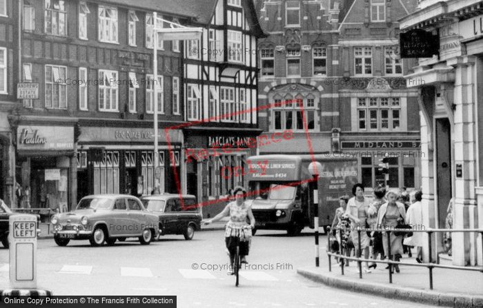 Photo of Bromley, Market Square, Cyclist c.1965