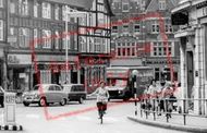 Market Square, Cyclist c.1965, Bromley