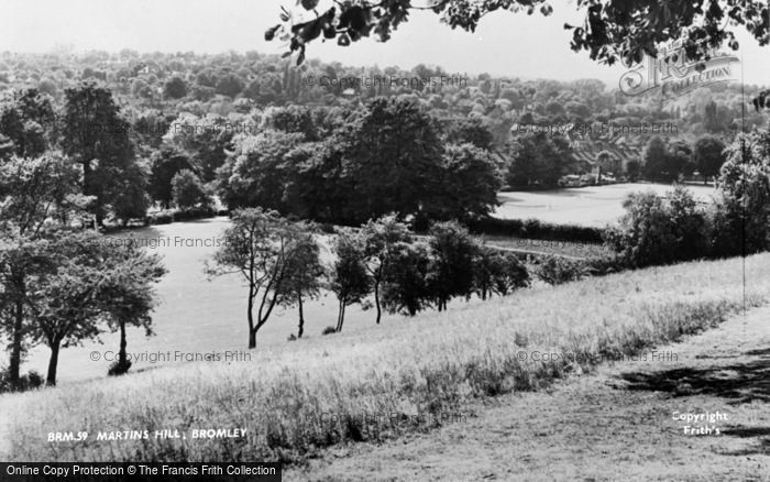 Photo of Bromley, Martins Hill c.1960