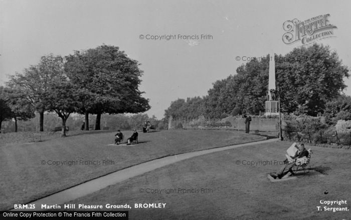 Photo of Bromley, Martins Hill Pleasure Grounds c.1955