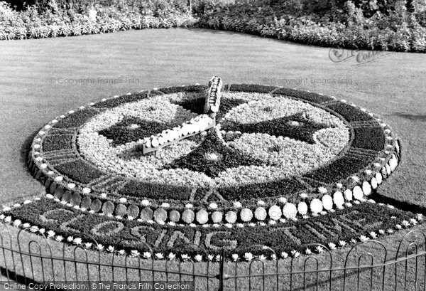 Photo of Bromley, The Floral Clock, Church House Gardens c.1955