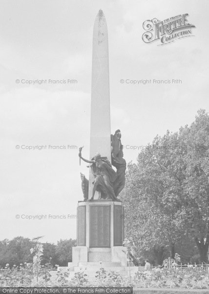 Photo of Bromley, The Memorial 1957