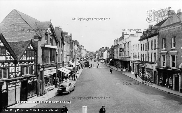 Photo of Bromsgrove, High Street c.1960
