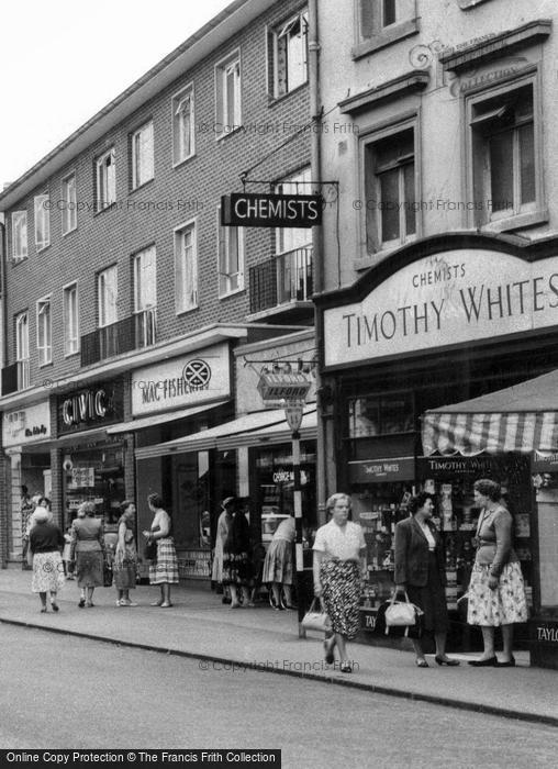 Photo of Bromsgrove, Shopping On High Street c.1960