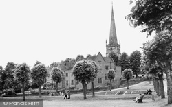 St John's Church And Council House c.1955, Bromsgrove