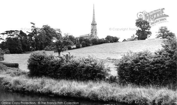 Photo of Bromsgrove, Tardebigge Church From Canal c.1955