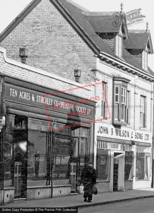 Photo of Bromsgrove, The Co Op And Wilson's Shops, High Street 1949
