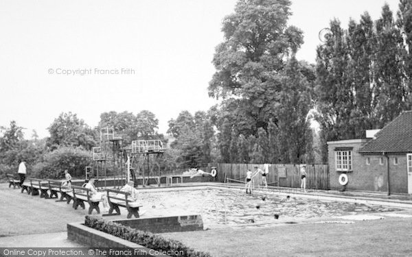Photo of Bromsgrove, The Swimming Pool, Bromsgrove School c.1955