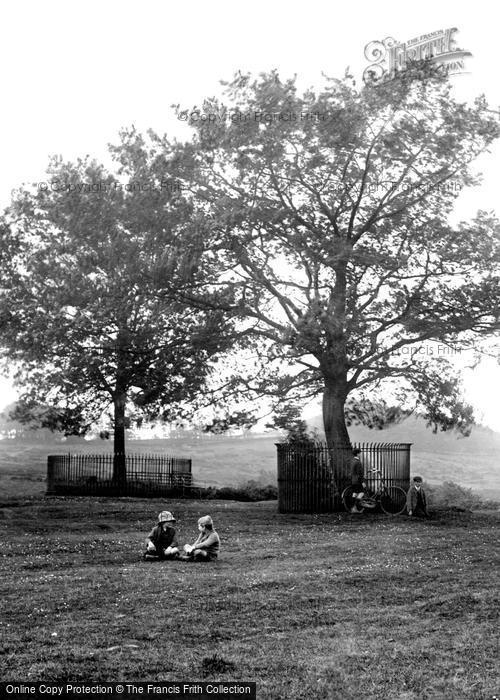 Photo of Bromyard, Boys On The Downs 1923