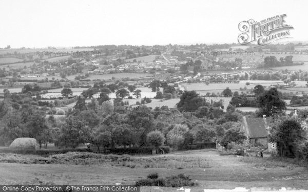 Photo of Bromyard, General View From The Downs c.1955