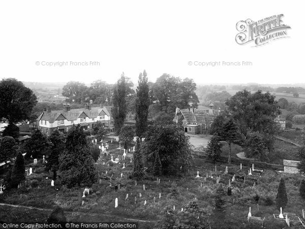 Photo of Bromyard, Schools From Church Tower 1923