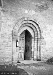 St Peter's Church, South Door c.1955, Bromyard
