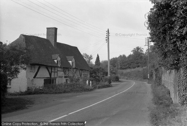 Photo of Brook, Old Cottages 1957
