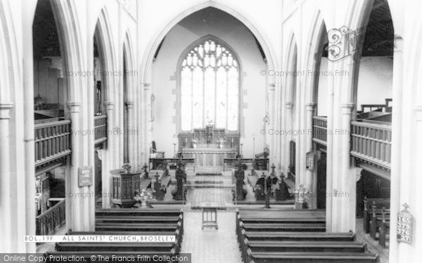 Photo of Broseley, All Saints' Parish Church c.1960
