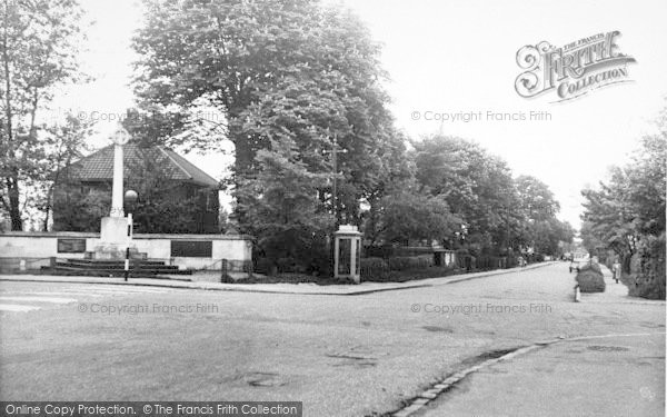 Photo of Brough, Memorial Corner c.1955
