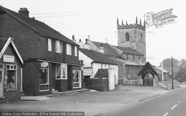 Photo of Broughton, High Street And Church c.1965