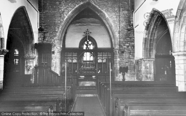 Photo of Broughton, Parish Church, Interior c.1960