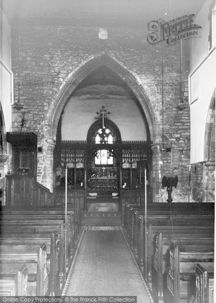 Photo of Broughton, Parish Church, Interior c.1960