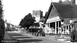 The Post Office And St Mary's Church c.1955, Broughton