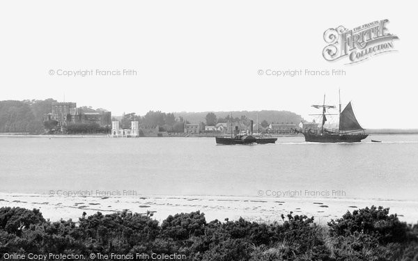 Photo of Brownsea Island, From Sandbanks c.1881