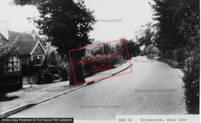 Photo of Broxbourne, Baas Lane c.1960
