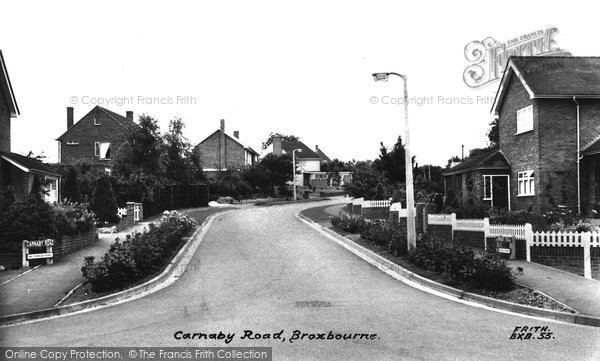 Photo of Broxbourne, Carnaby Road c1960